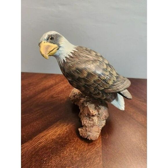 Vintage Wooden American Bald Eagle - Picture 1 of 11